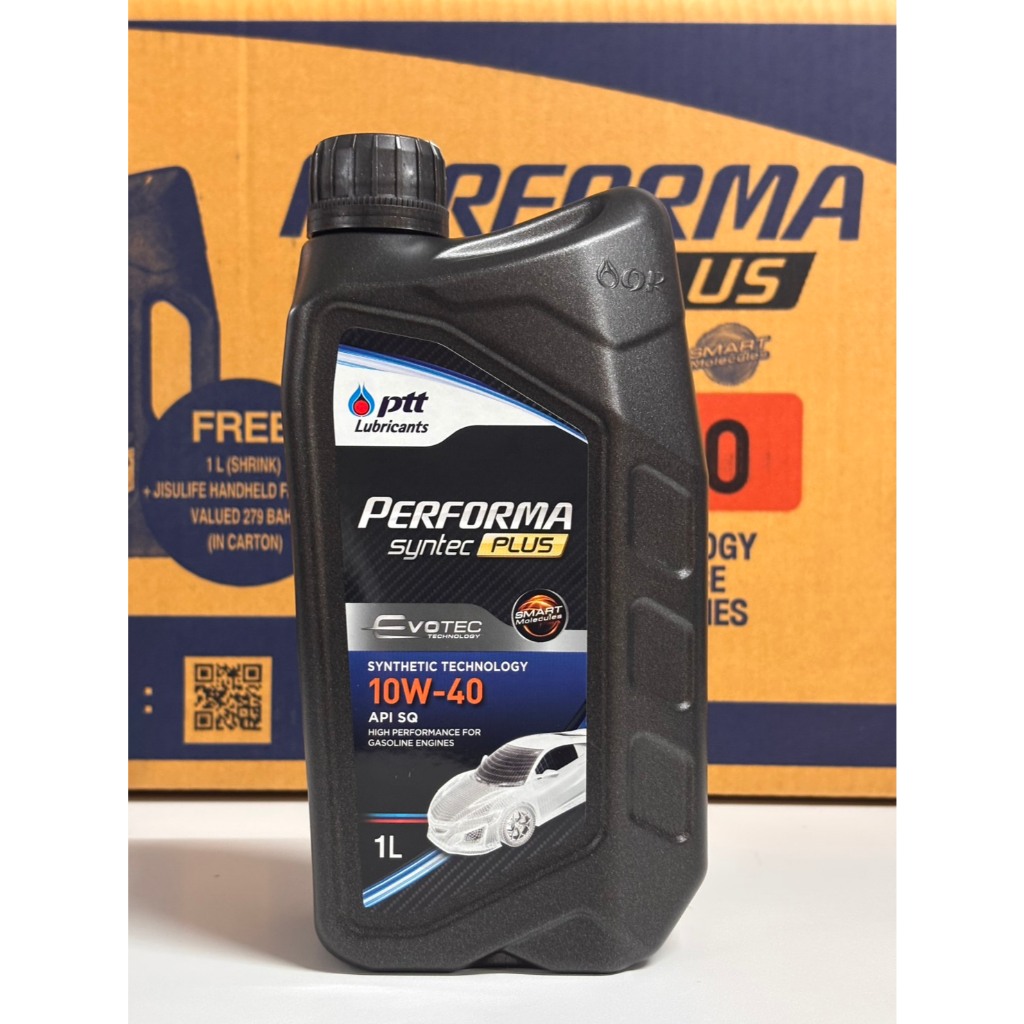 น้ำมันเครื่องเบนซิน PTT Performa Syntec Plus 10W-40 ขนาด 1 ลิตร