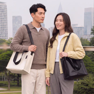 กระเป๋าสะพายข้าง ผ้าใบกันน้ำ สะพายไหล่ ขนาดเล็กใส่ของ Mini Laptop พกพาสะดวก CART BAG KIDNAP ME.