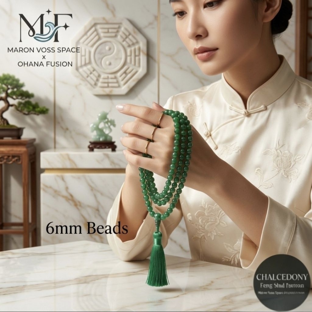 Emperor Jade 108 Mala Bead Necklace