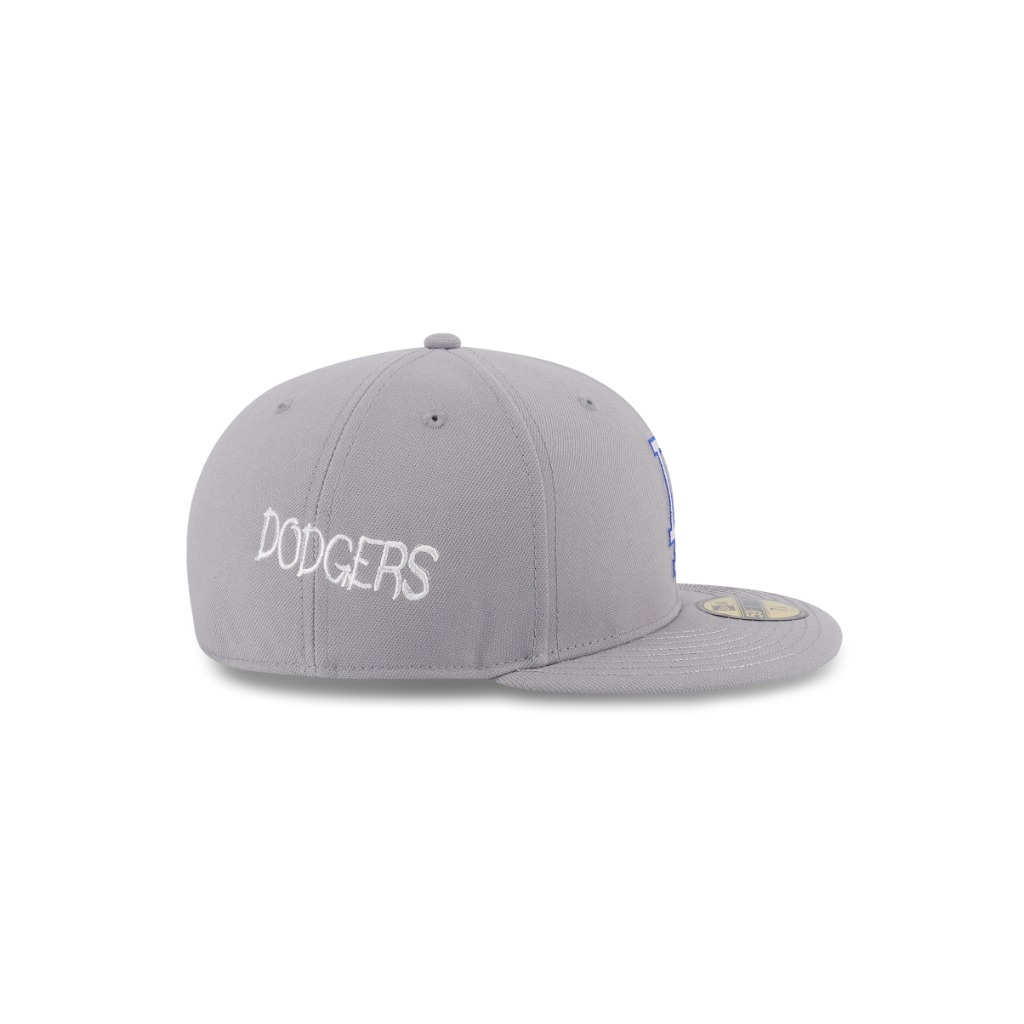 New Era قبعة 59Fifty ‏Los Angeles Dodgers — رمادي — صورة 5