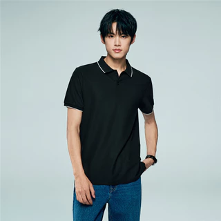 GIORDANO (Online Exclusive) เสื้อโปโลผู้ชาย Men's Ice Cooling Contrast Polo 13016022