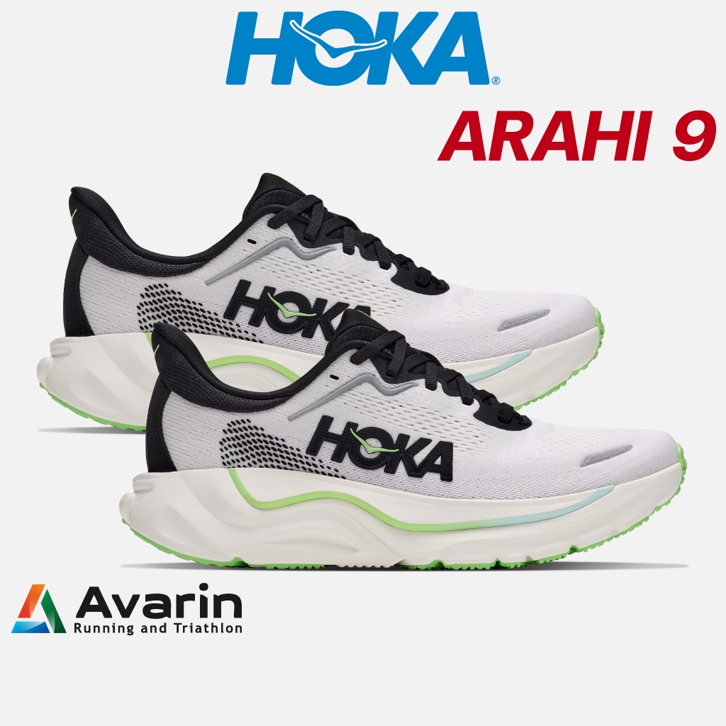 Hoka Arahi 9 [Men/Women] (ฟรี! ตารางซ้อม) รองเท้าวิ่ง Stability สำหรับคนข้อเท้าล้ม (Overpronation) Drop 8 มม.
