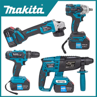 MAKITA ชุด SET 4 ไร้สาย (สว่านไร้สาย +บล็อกไร้สาย+สว่านโรตารี่ไร้สาย+เครื่องเจียรไร้สาย) สินค้าครบพร้อมใช้งาน รุ่น 359V