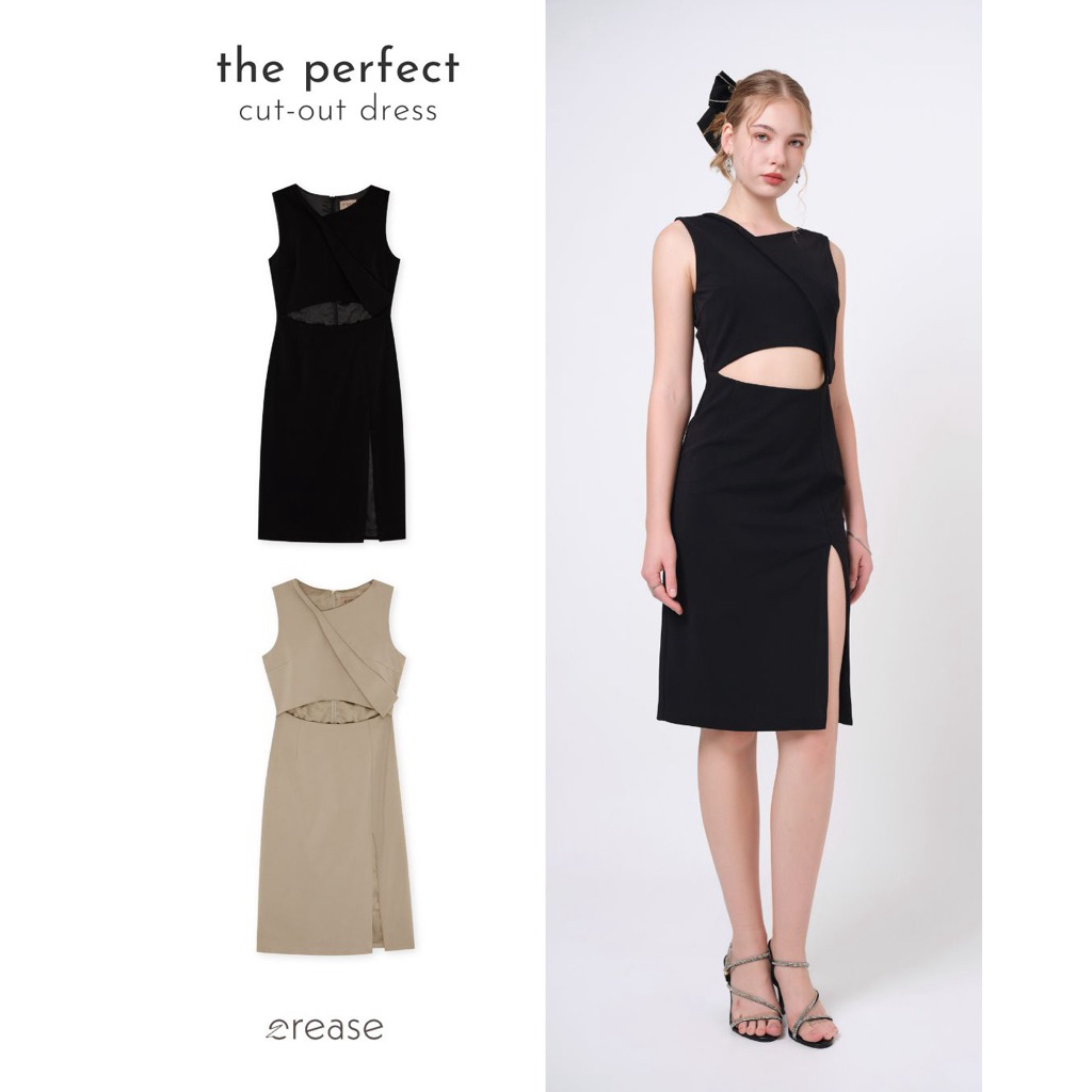 crease the perfect cut-out dress เดรส cut-out ช่วงเอว