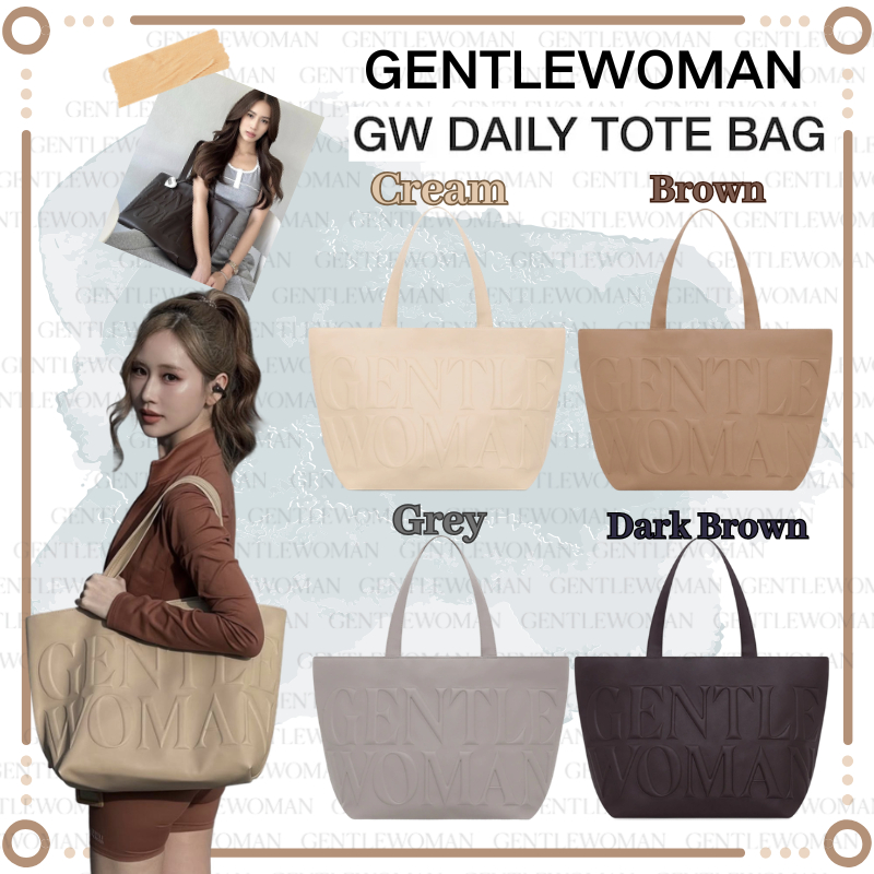 🚚🛒พร้อมจัดส่ง🔥ติดเทรนด์ GW Daily Shoulder / Tote Bag แท้ กระเป๋าซิป กระเป๋าสะพายหนังใหม่ กระเป๋า