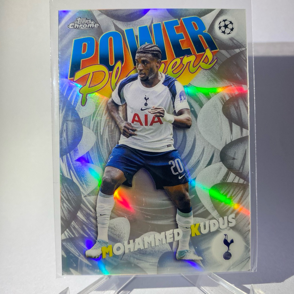 การ์ดนักฟุตบอล MOHAMMED KUDUS, TOTTENHAM HOTSPUR, POWER PLAYERS, TOPPS CHROME 2026, No.PP-11
