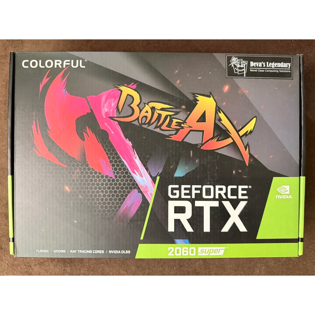 กล่องการ์ดจอ colorful rtx 2060 super