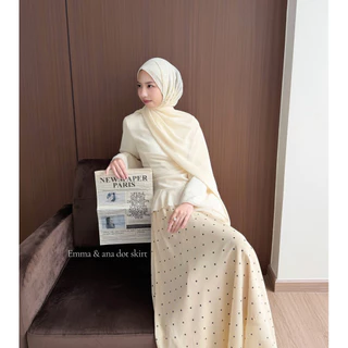 ANA.STUDIO | ANA. Dot Skirt กระโปรงชีฟองลายจุด กระโปรงยาว เอวยางยืด ผ้าพริ้ว ใส่ได้ทุกโอกาส