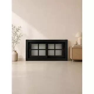 หน้าต่างบานเลื่อน อลูมิเนียม 2 ช่อง [ลายโมเดิร์น] 40x80cm.[ถูกสวยดีมีคุณภาพ][ล็อกซ้าย-ขวา][วงกบขอบใหญ่][สินค้าคุณภาพ]