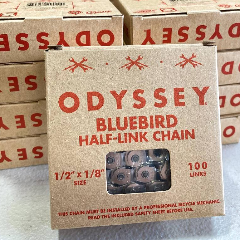 Odyssey Bluebird Half Link Chain โซ่จักรยาน BMX แบบข้อหนา สีเงิน Silver
