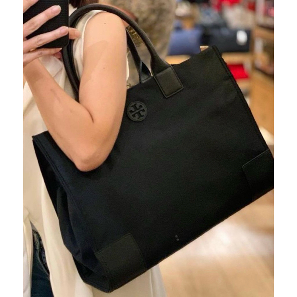 กระเป๋า TORY BURCH Ella Nylon Tote ของแท้ 🇺🇸 *มือสอง*