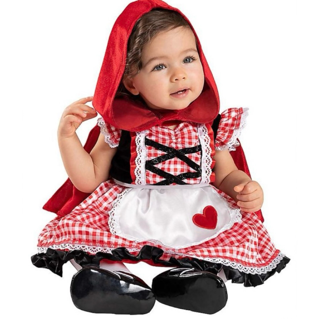 (พร้อมส่ง)👧🏻ชุดคอสเพลย์หนูน้อยหมวกแดง Spirit Halloween 6-11M