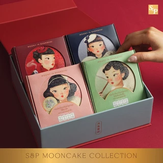 ขนมไหว้พระจันทร์ S&P Moon Rabbit Gift Set 2026 ชุดของขวัญสูตรนุ่ม 4 รส พร้อมกล่อง