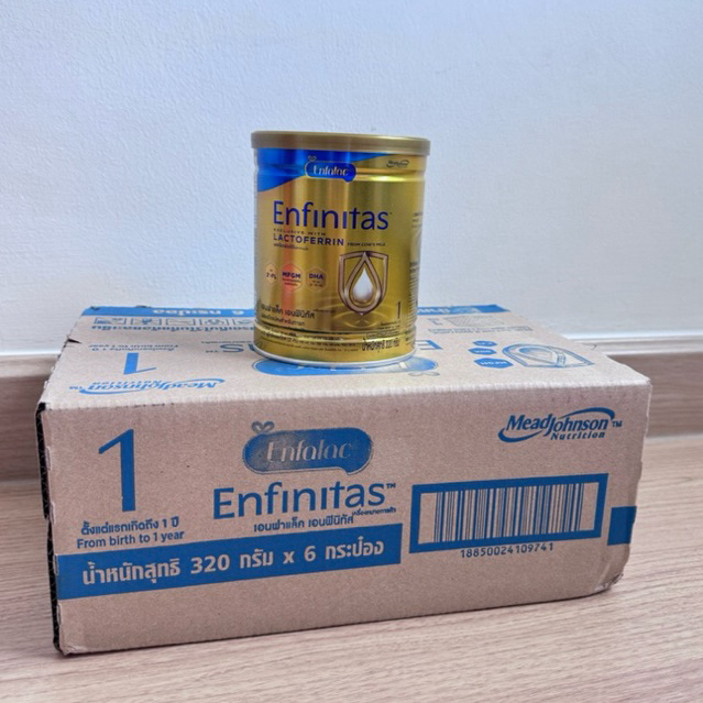 Enfalac Enfinitas นมผงสำหรับทารกแรกเกิด สูตร 1 Exp.06/2028