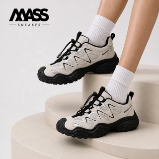 MASS Sneaker *บวกเพิ่ม 1 ไซซ์* รองเท้าผ้าใบ ไซส์ใหญ่ รองเท้าผ้าใบทรงสปอร์ต รองเท้าเดินป่า นุ่ม กันลื่น เดินป่า [LN5200]