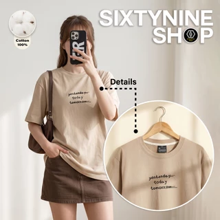 เสื้อยืดผ้าคอตตอน M-4XL พิมพ์ลาย " Today " พร้อมส่ง