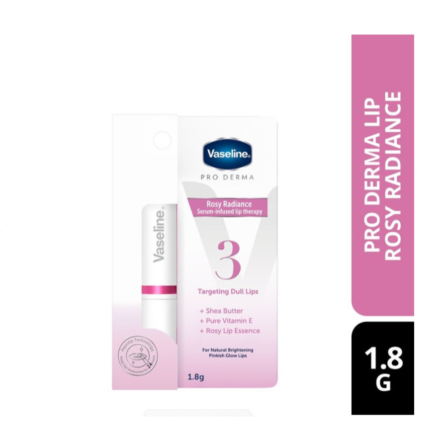 VASELINE Pro Derma Lip Rosy Radiance 1.8g