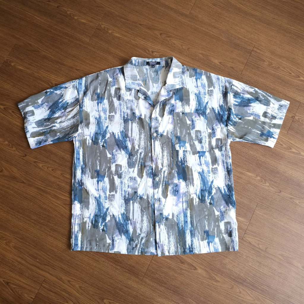 Ragout Hawaii Shirt มือสอง​ สภาพ​ดี​ ลายสวย​ ผ้าพริ้วมาก