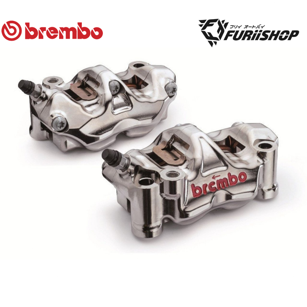 ปั๊มเบรก Brembo GP4RX 108mm สีโครเมี่ยม Nickle แท้ 100% [ รับประกัน 1 ปี ]