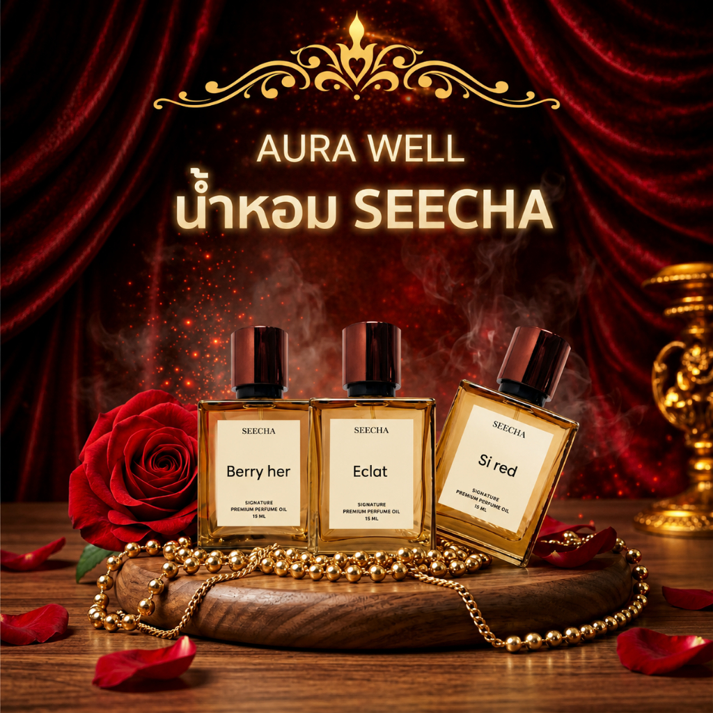 ส่งด่วนทุกวัน! [2แถม1กด3ชิ้นราคาลดเอง] น้ำหอมสีชา seecha oil Perfume ของแท้ ส่งจากบริษัท (ขนาด50 ml.)