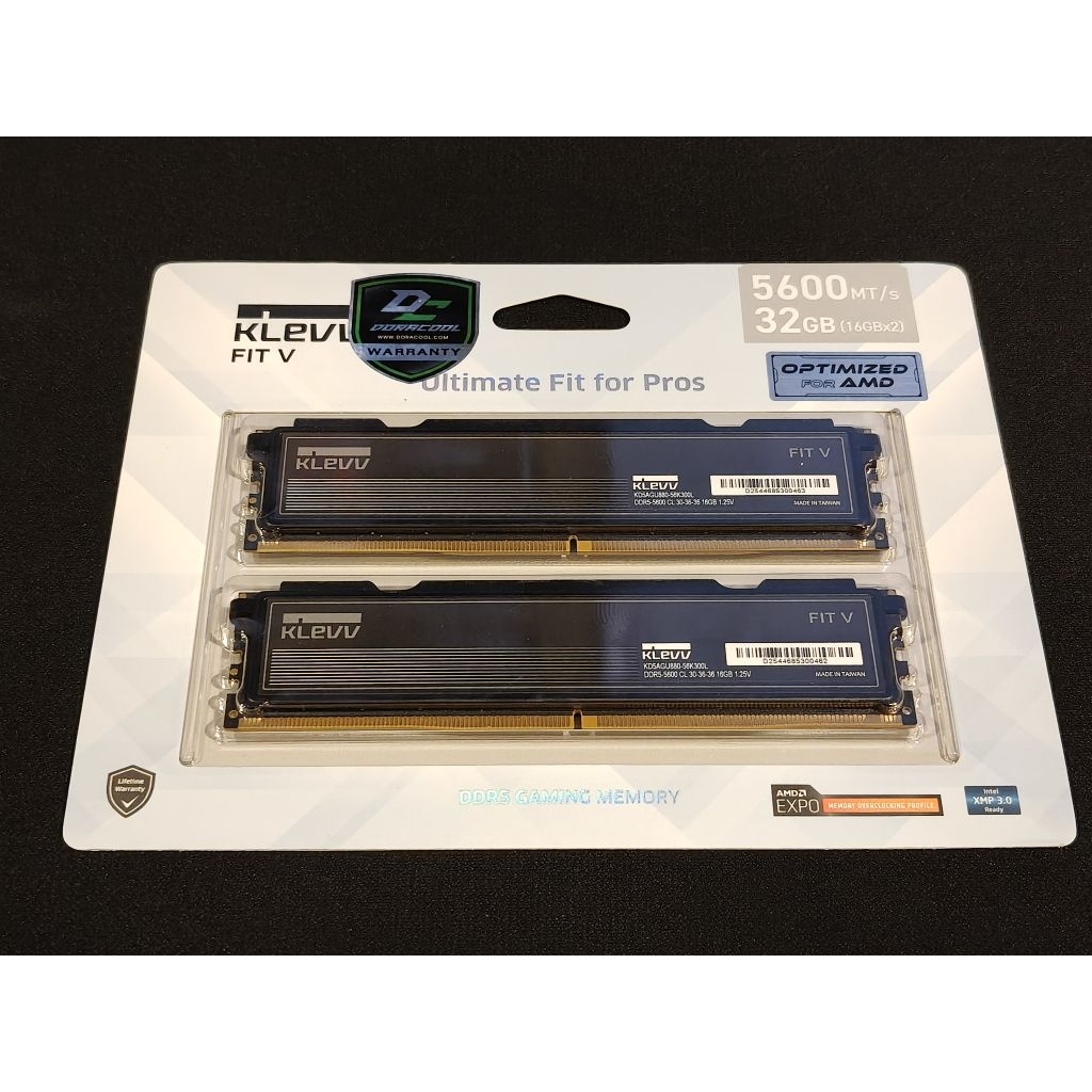 ram ddr5 klevv fit v 32gb (16*2) buss 5600mhz