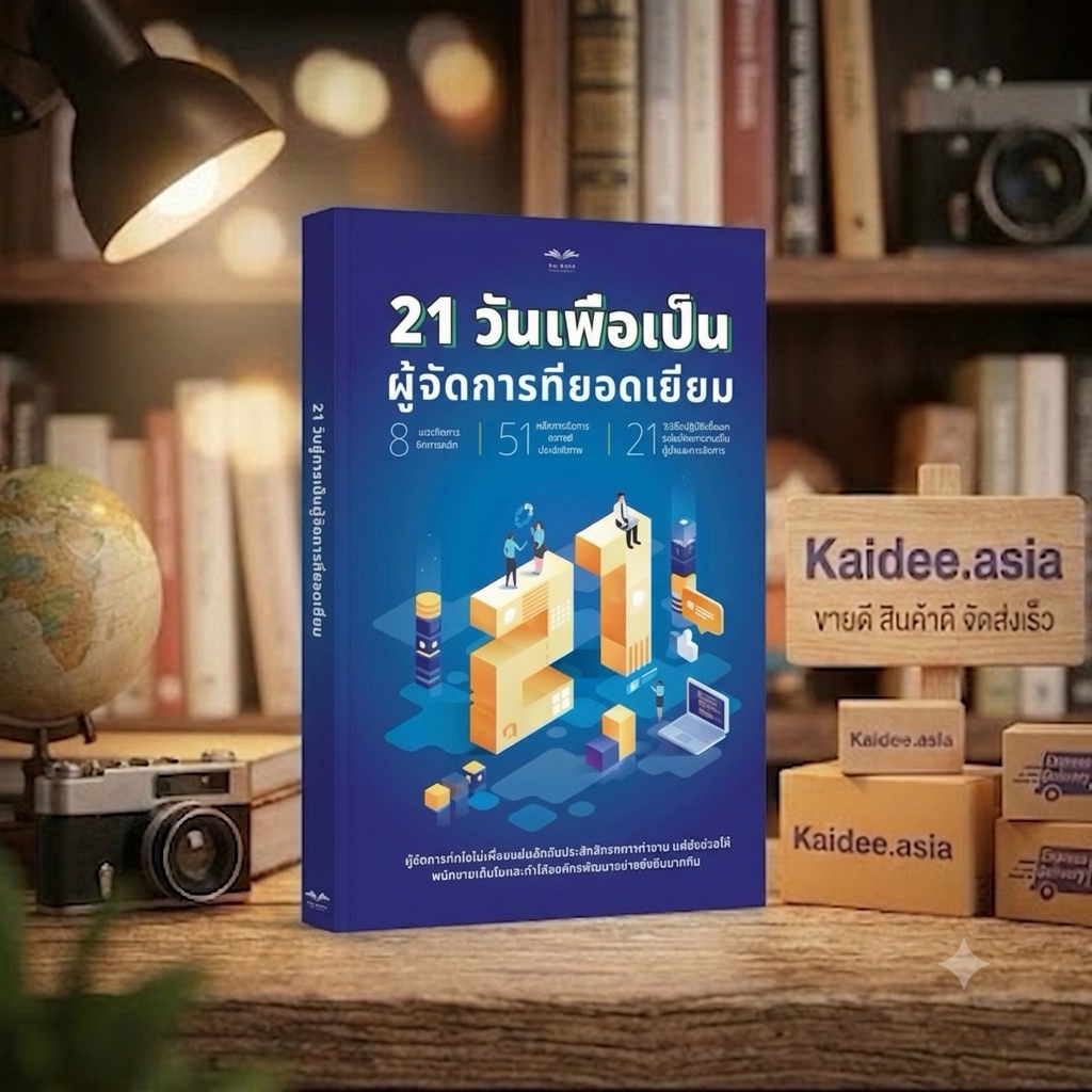 ✅ หนังสือขายดี 21 วันเพื่อเป็นผู้จัดการที่ยอดเยี่ยม สร้างประสิทธิภาพการทำงานองค์กรพัฒนาอย่างยั่งยืน
