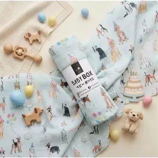BABYBOX (4ผืน 1400, 10ผืน 2900, 20ผืน 5200) ผ้าห่อตัวเด็กแรกเกิด 120*120cm ลายลิขสิทธิ์ *ของแท้*