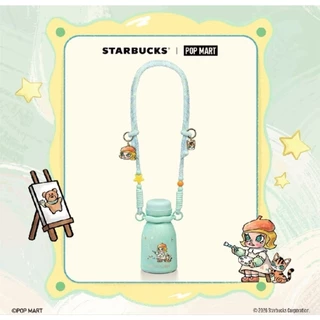✨🩷🩷PINK DRINK Bearista Cold Cup 20 oz + 🩵Molly🩵Pop Mart Collection🌟Starbucks🌟สินค้าใหม่แท้100%🌟พร้อมส่ง✨