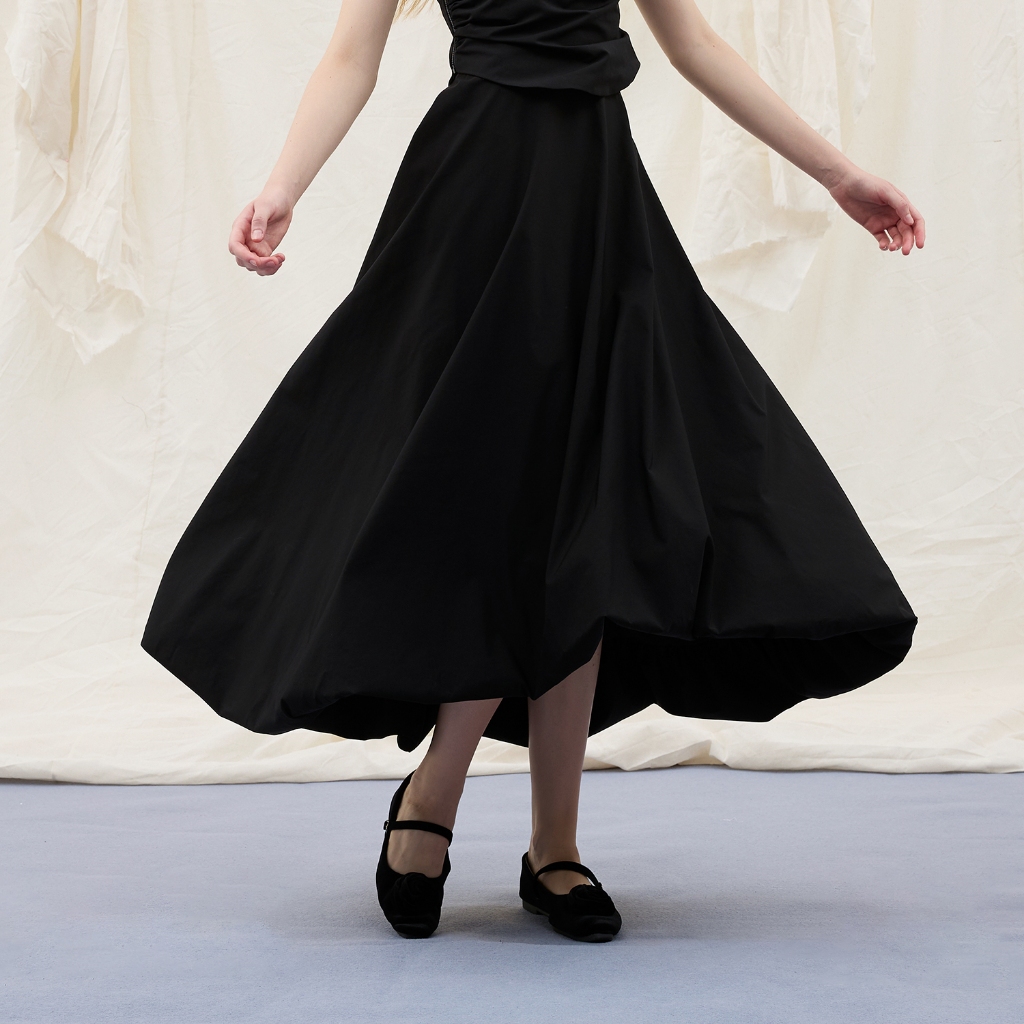 (PAPERS) Pumpkin Cake Maxi Skirt