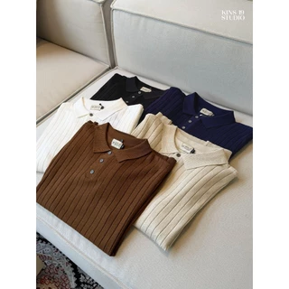 KINS | เสื้อโปโลคอปก โปโลแขนสั้น โปโลสีพื้น ของขวัญให้แฟน (KN101)
