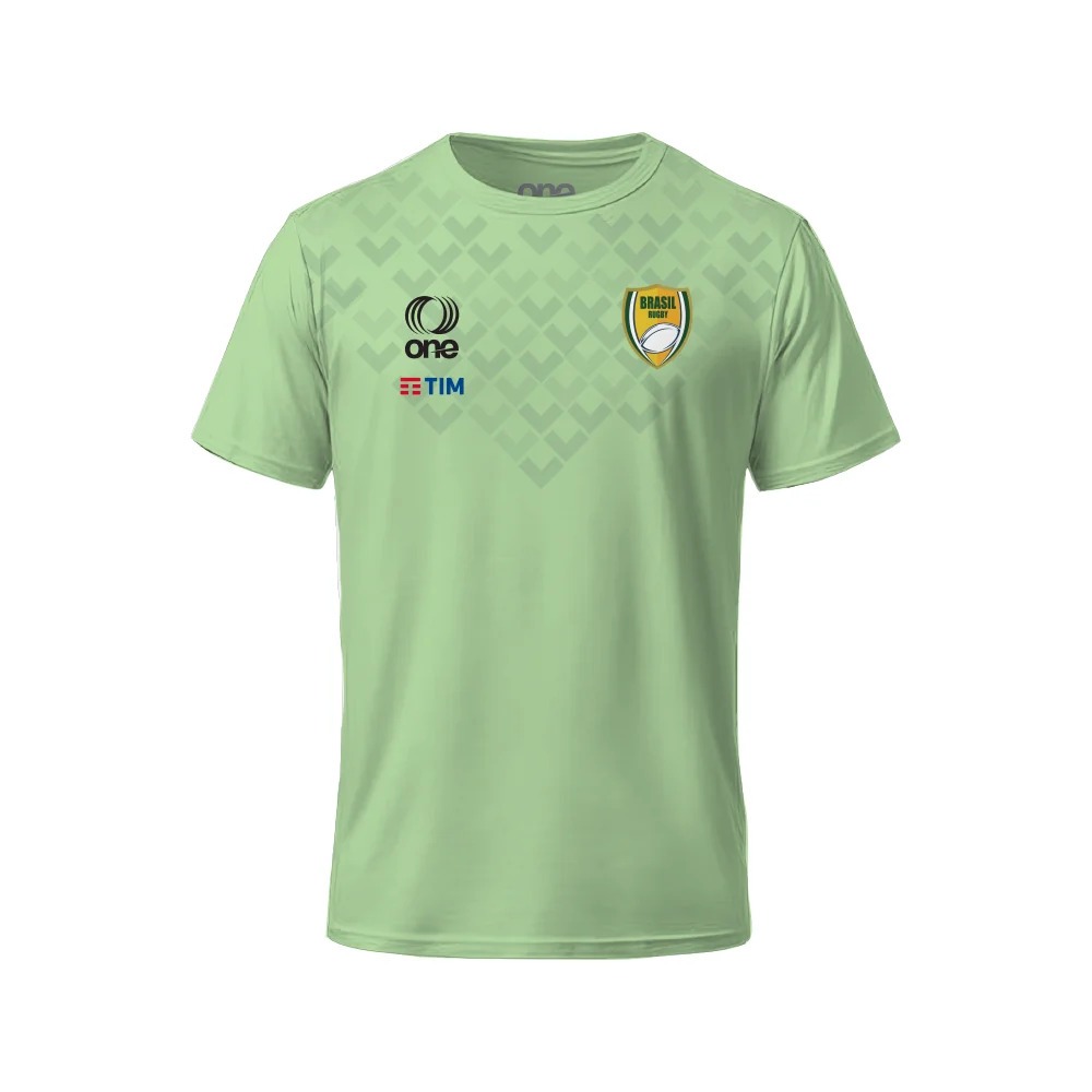 Brazil Rugby Performance T-shirt with Escamas Print