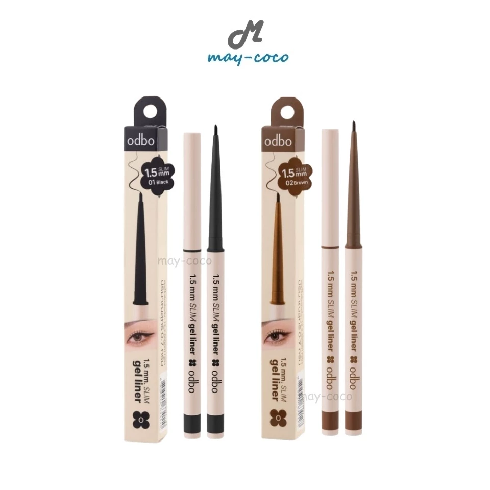ถูก/แท้/มีไลฟ์ อายไลน์เนอร์ ODBO 1.5 mm. Slim Gel Liner เจลไลเนอร์ เนื้อเจล เส้นคม กรีดง่าย เขียนลื่น กันน้ำ กันเหงื่อ