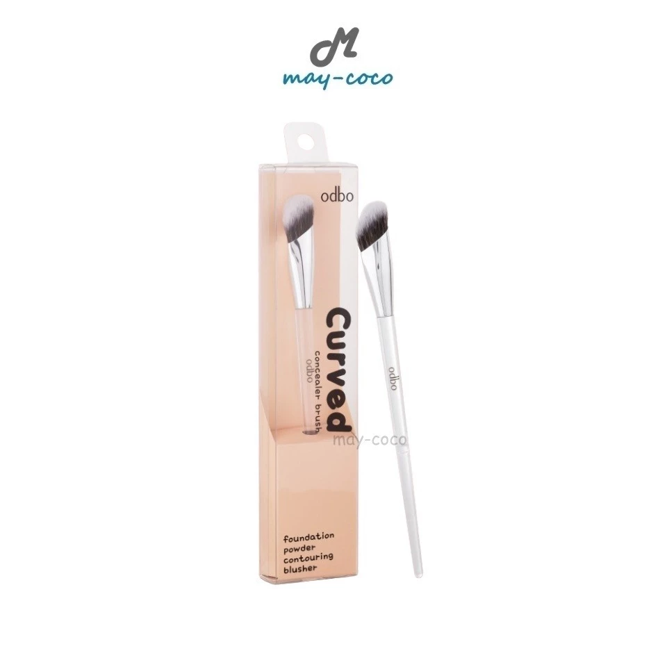 ถูก/แท้/มีไลฟ์ แปรง ODBO Curved Concealer Brush แปรงคอนซีลเลอร์ คอนทัวร์ ปัดแก้ม หัวแปรงปลายตัด ขนาดกลาง ขนนุ่ม