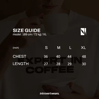 introvertwears | Coffee Expert Tee (สกรีน Rookie ด้านหลัง) เสื้อยืดแขนสั้น คอกลม ผ้าหนานุ่มพิเศษ ใส่สบาย