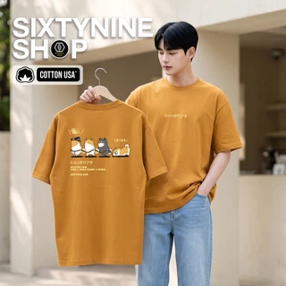 พร้อมส่ง เสื้อยืดผ้าคอตตอน M-4XLพิมพ์ลาย "ชิบะ"