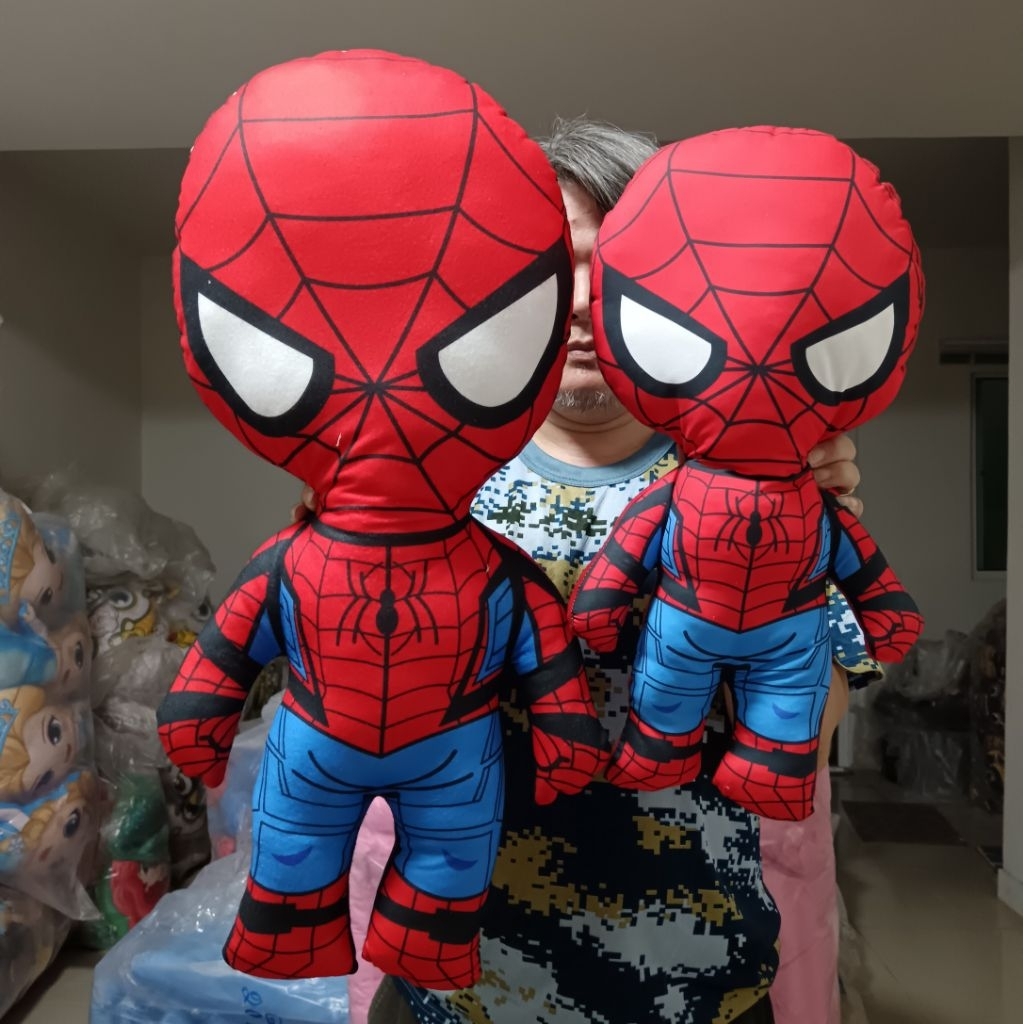 ตุ๊กตาสไปเดอร์แมน❤️กัปตันเมกา❤️ ฮัก #หมอนตุ๊กตา3D ขนาด50cm. มีให้เลือกหลายลาย