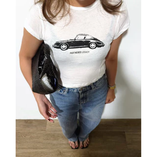PARTNERED1974: Porsche T-Shirt [เสื้อยืดผ้าบางพิเศษ สไตล์วินเทจ ลายรถ]