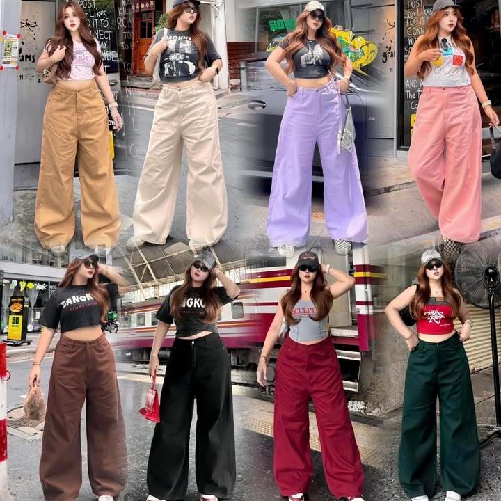 เอว34-48 JEANS กางเกงยีนส์ ทรง Baggy jeans