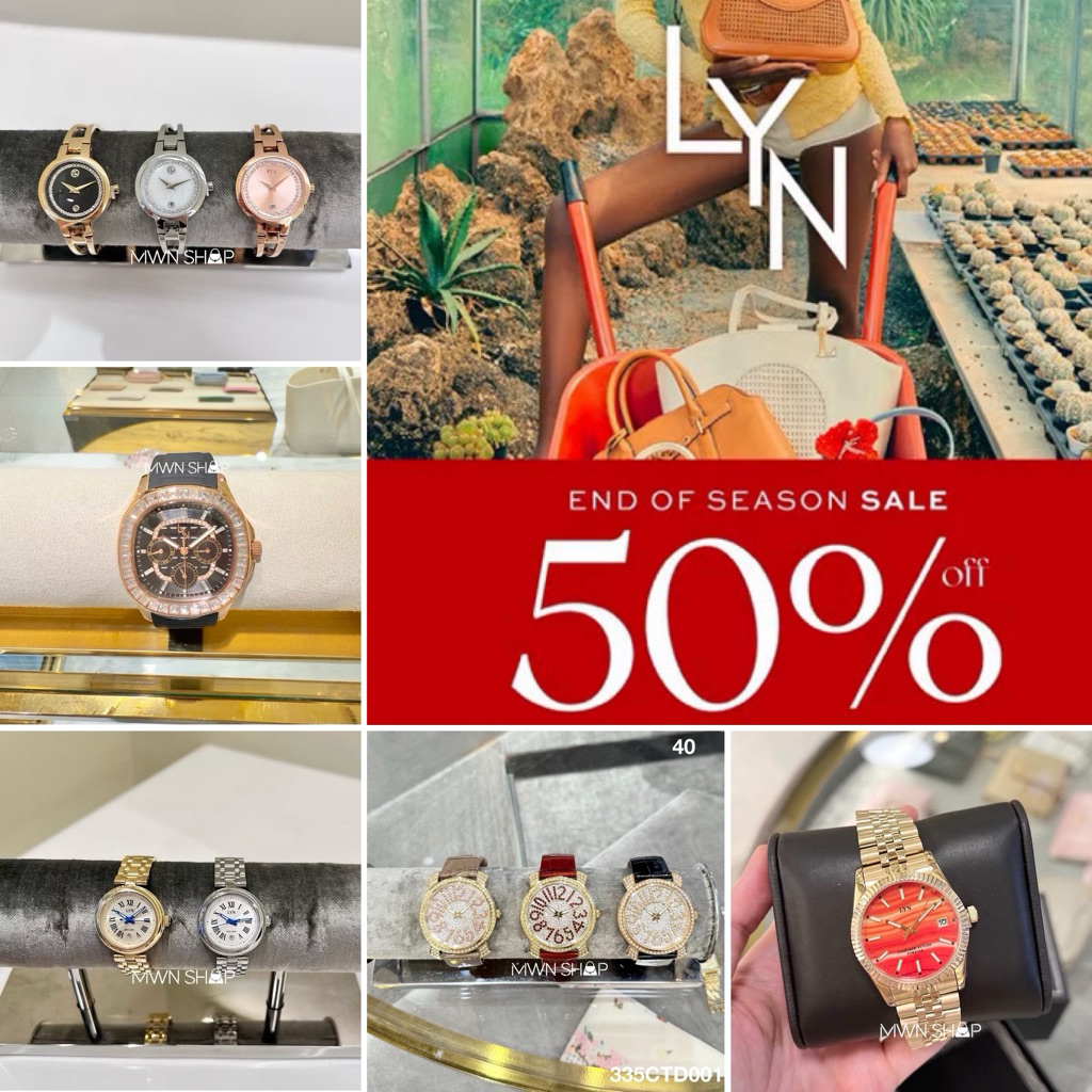 Lyn Sale นาฬิกา มีโค้ดลด30% กระเป๋า นาฬิกา กระเป๋าสตางค์ ของแท้จากชอป