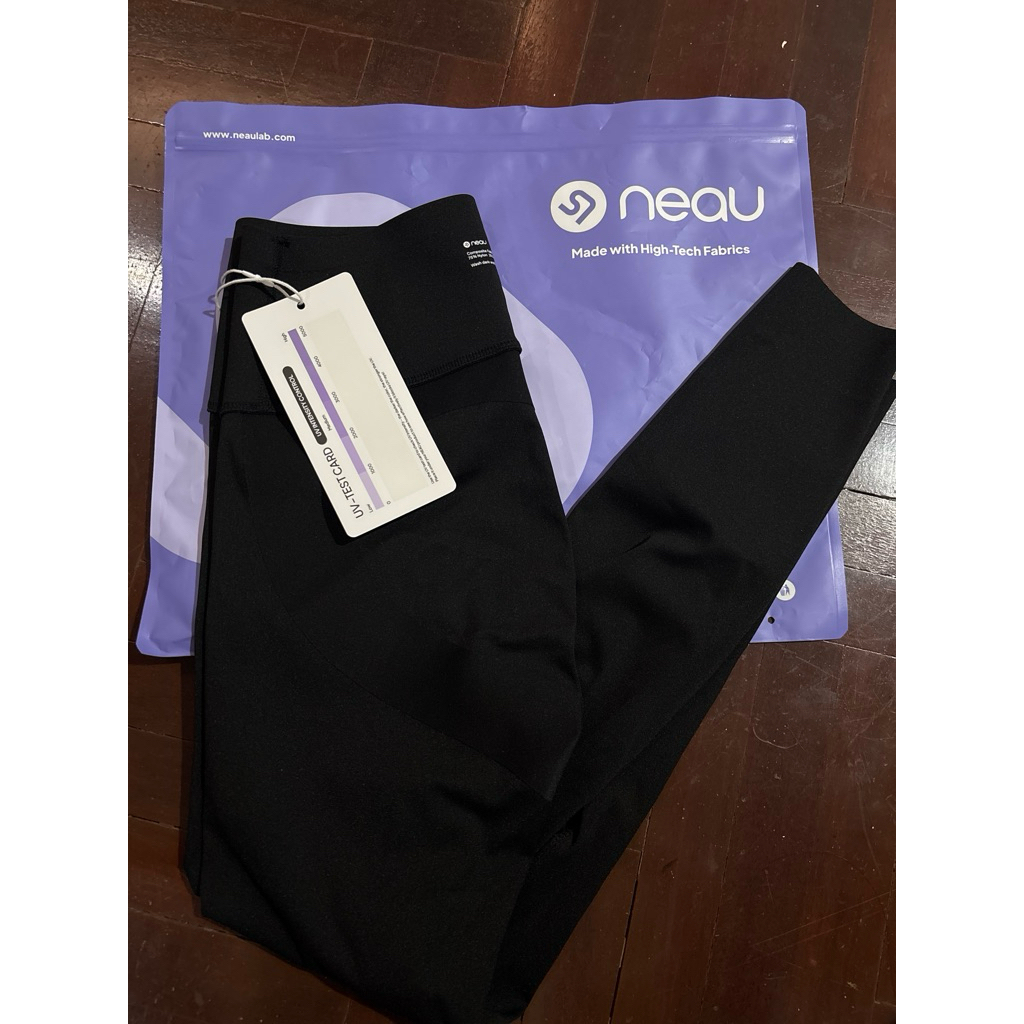neau กางเกงเลกกิ้งกันUV ไซส์ M สีดำ