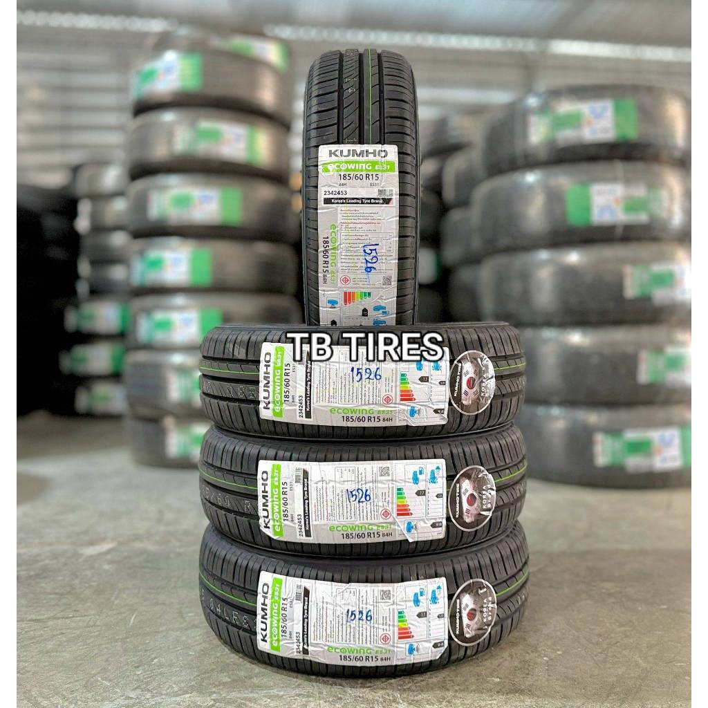 ยางรถยนต์ 185/60R15 ECOWING ES31 84H - VN // KUMHO (ยางใหม่ปี 2025 - 2026)
