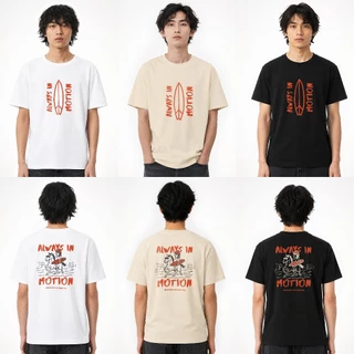 [สินค้ามาใหม่] เสื้อยืดแขนสั้น SEIZE Tokyo🏄 ALWAYS IN MOTION ผ้าฝ้าย นุ่ม ใส่สบาย 100% FS_BT_058