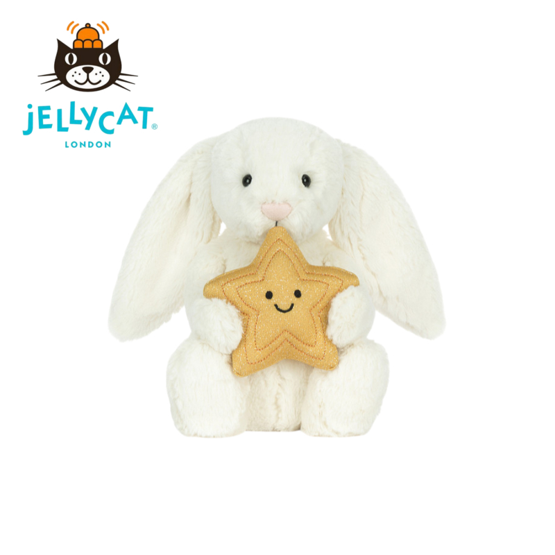 『JELLYCAT LONDON』Jellycat Cream Bunny with Star สั่งจากอังกฤษ ของแท้ 100% 💯
