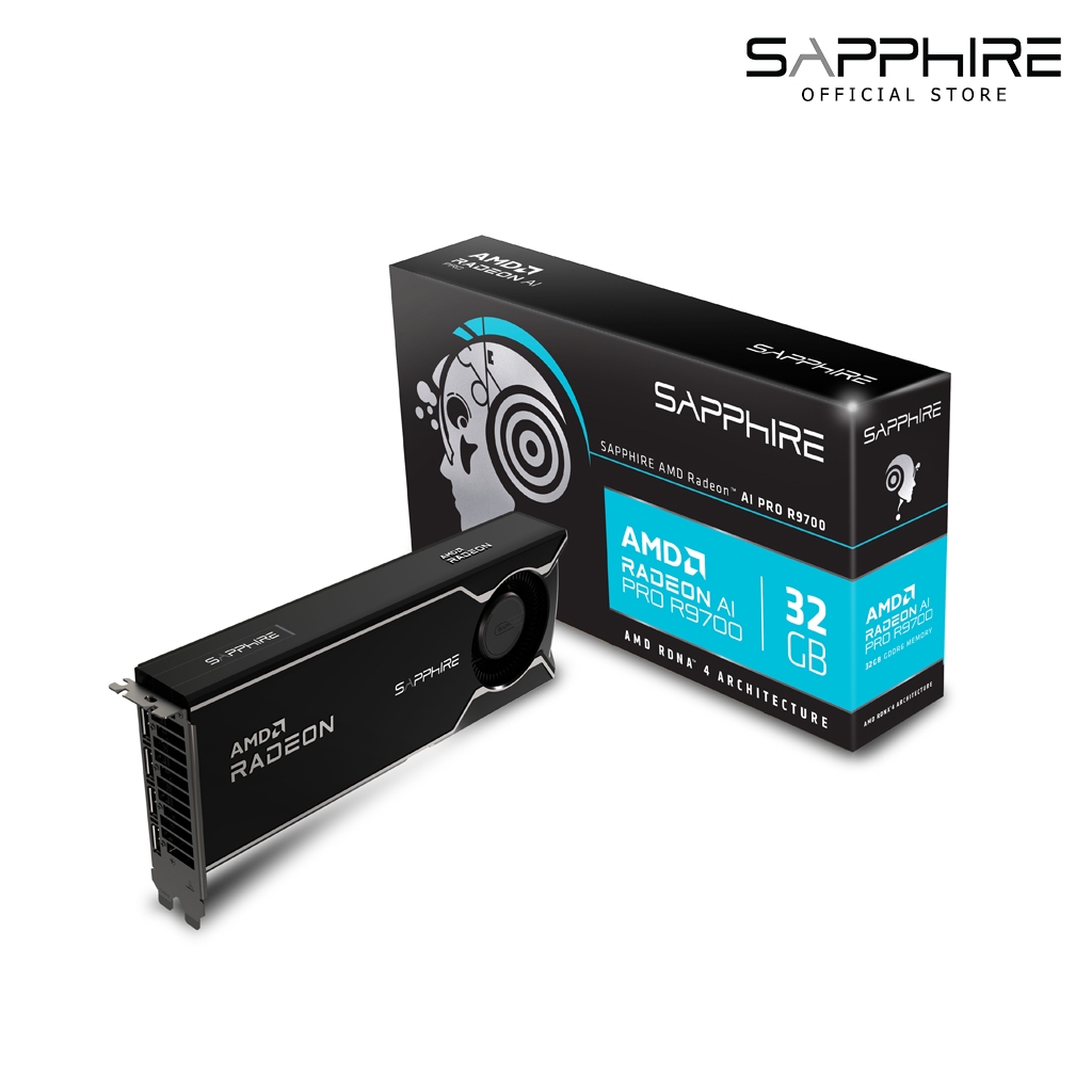 VGA SAPPHIRE AMD RADEON AI PRO R9700 32GB GDDR6