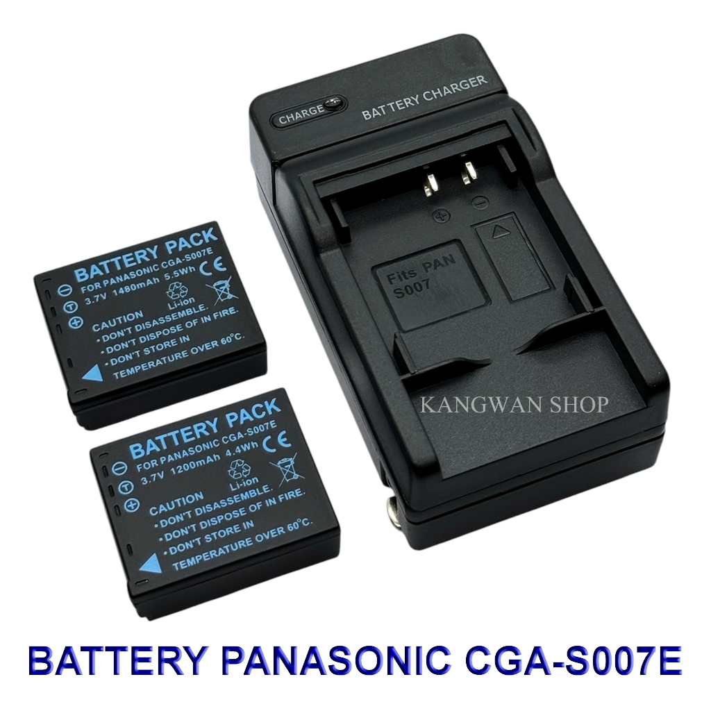 DMW-BCD10 \ CGA-S007E \ S007E Battery and Charger For Panasonic DMC-TZ1,TZ2,TZ3,TZ4,TZ5,TZ11,TZ15,TZ