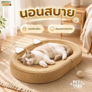 🐱 ฝนเล็บแมวทนข่วน ที่ลับเล็บแมว ลับเล็บแมวพร้อมลูกบอล กระดาษลูกฟูกความหนาแน่นสูง ทนต่อการสึกหรอ