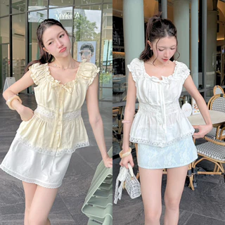 ppitchy.shop 🩷 Vanilla Top - รวมเสื้อแขนตุ๊กตา มากกว่า 10 สี