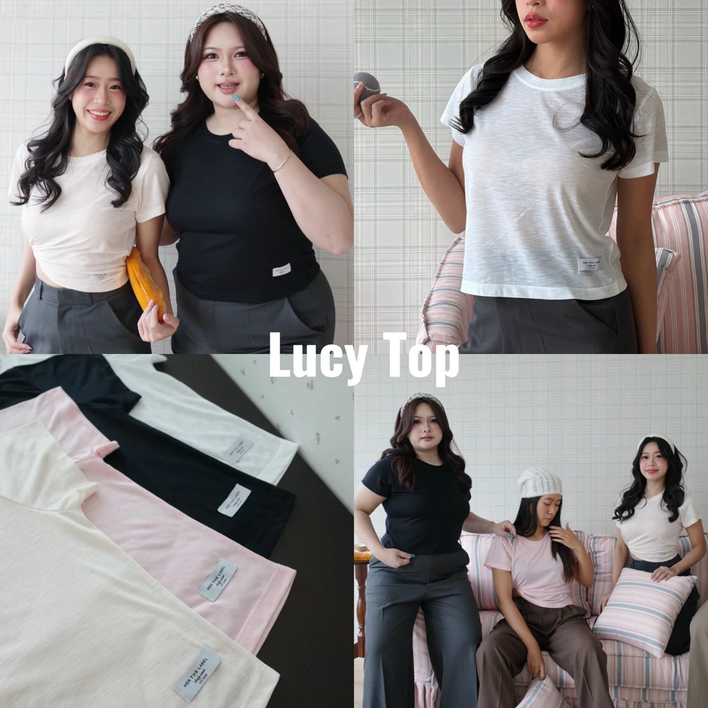 เสื้อยืดแขนสั้น รุ่น Lucy top ผ้าสลาฟพรีเมี่ยม