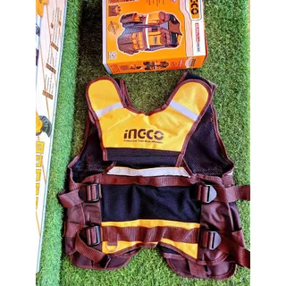 Ingco เสื้อกั๊กใส่เครื่องมือช่าง Tool vest ขนาด 48x60x3cm รุ่น HTVT09028 รับน้ำหนักสูงสุด: 3กก