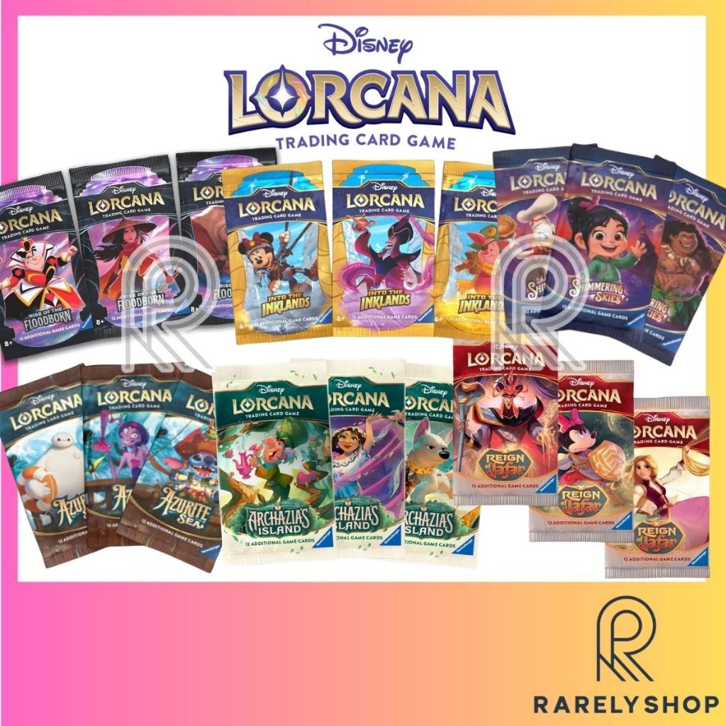 [Disney LORCANA TCG] Booster Pack 1 ซอง *Eng* พร้อมส่ง (สุ่มลายหน้าซอง)